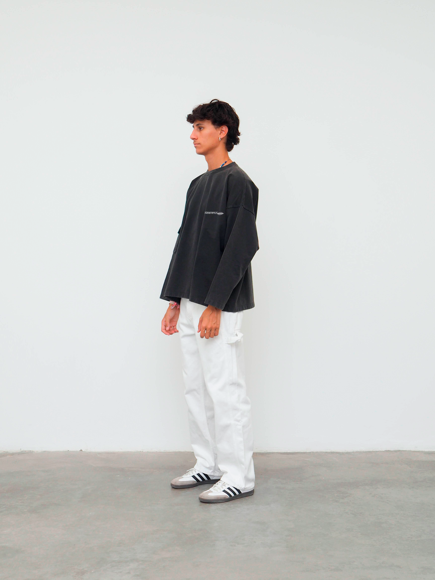 H CONCEPT GRAY CREWNECK