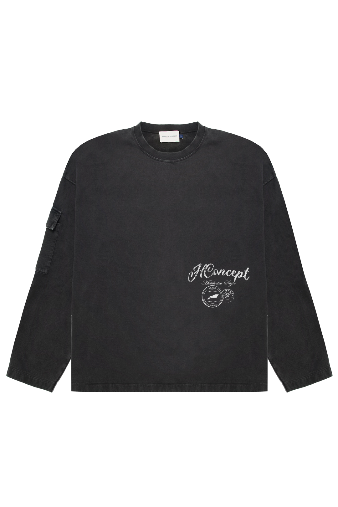 AESTHETIC STYLE GRAY CREWNECK