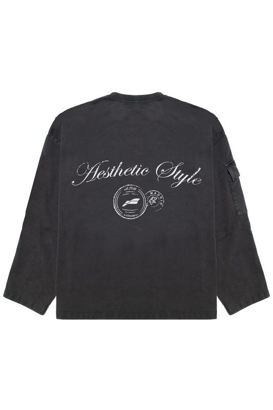 AESTHETIC STYLE GRAY CREWNECK