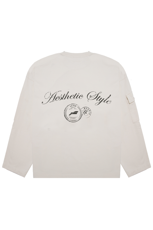 AESTHETIC STYLE BEIGE CREWNECK