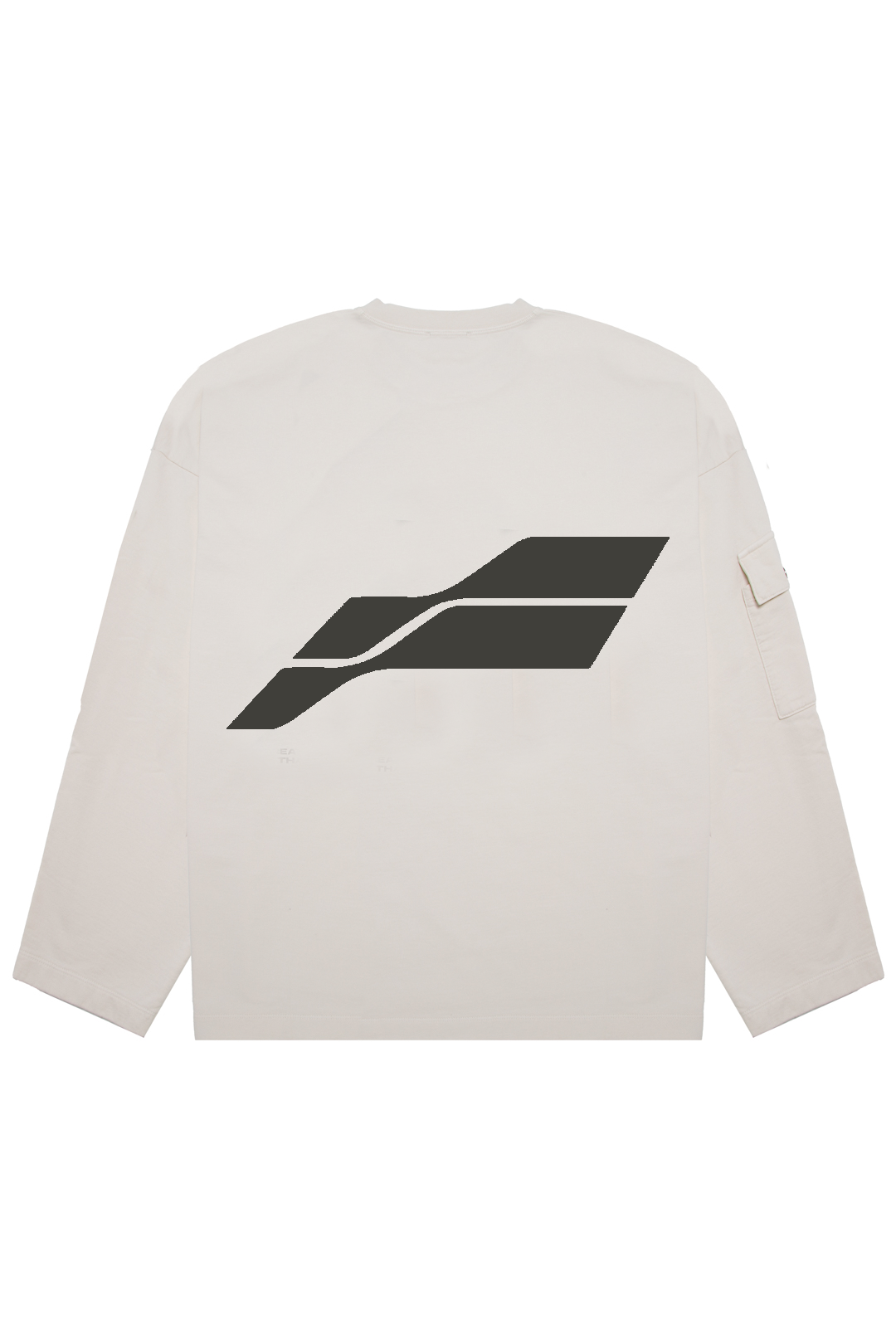 H LOGO BEIGE CREWNCECK
