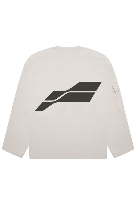 H LOGO BEIGE CREWNCECK
