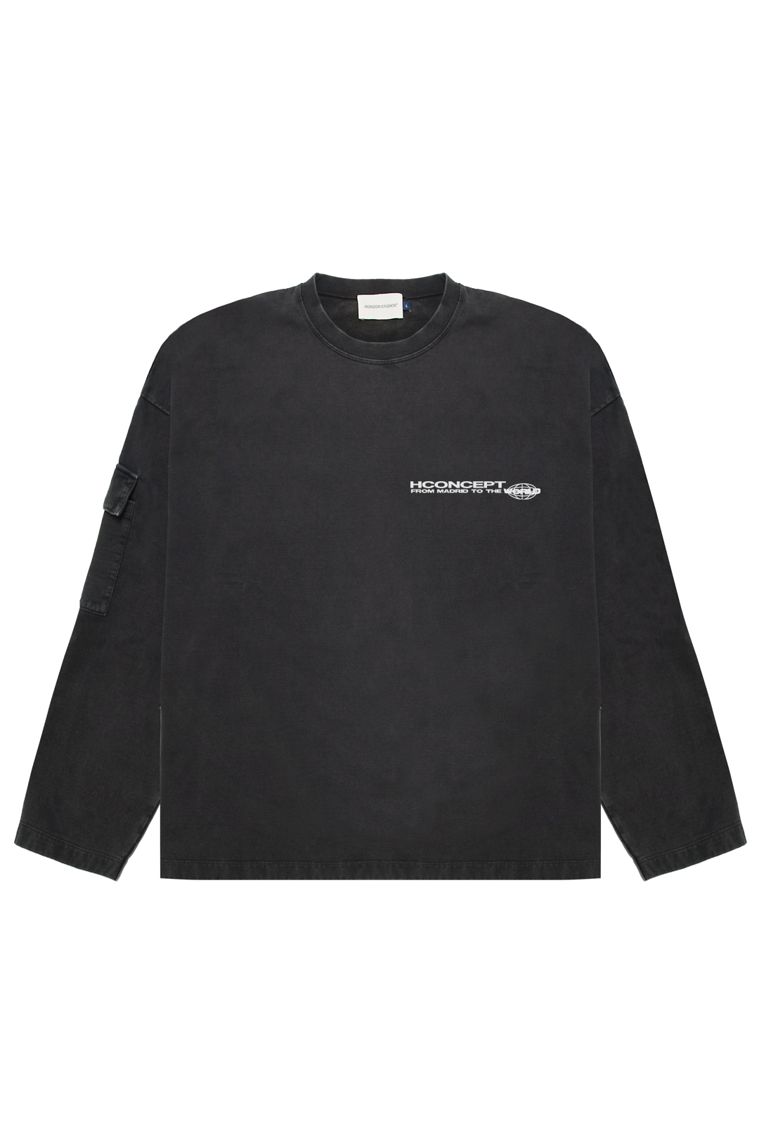 H CONCEPT GRAY CREWNECK