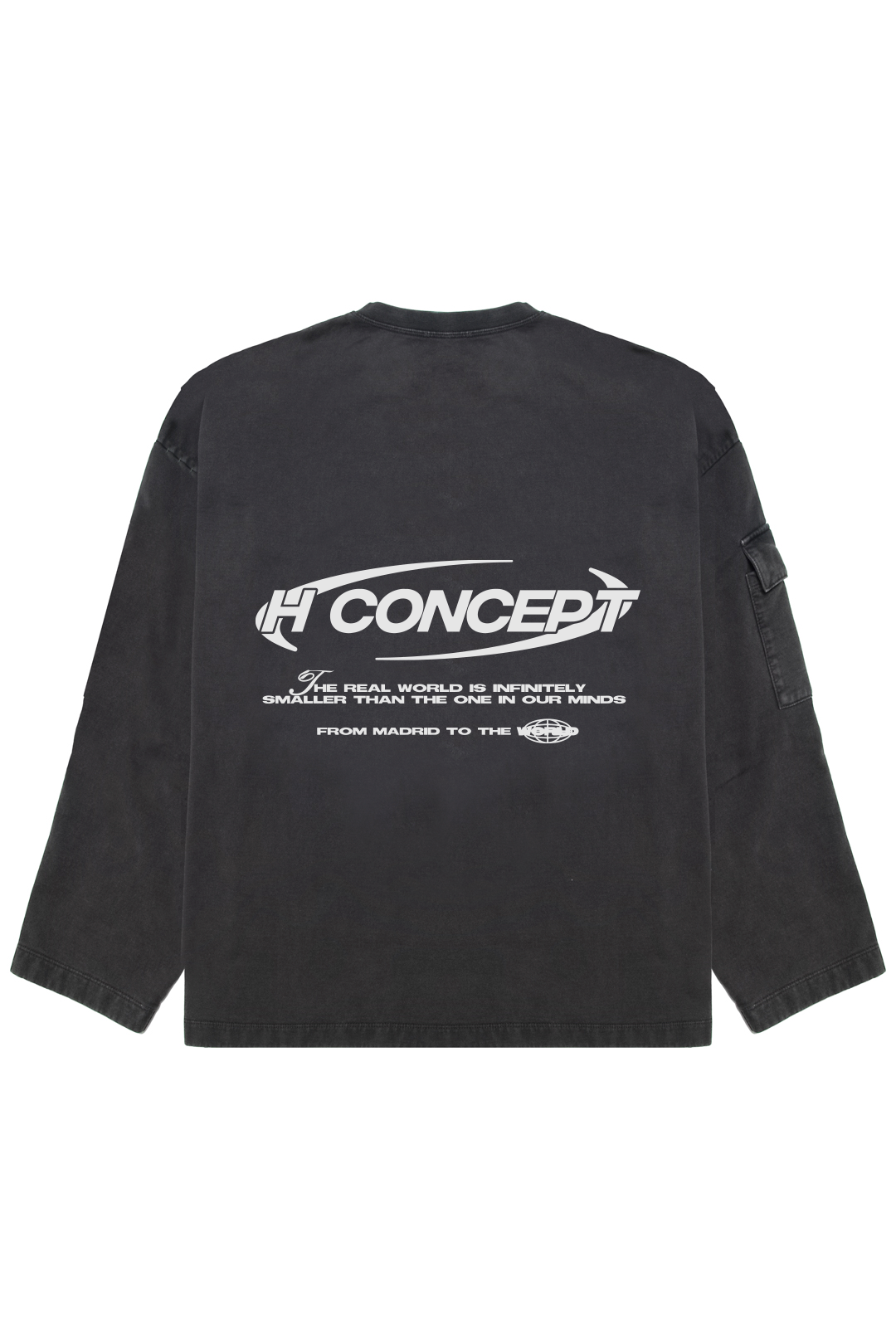 H CONCEPT GRAY CREWNECK
