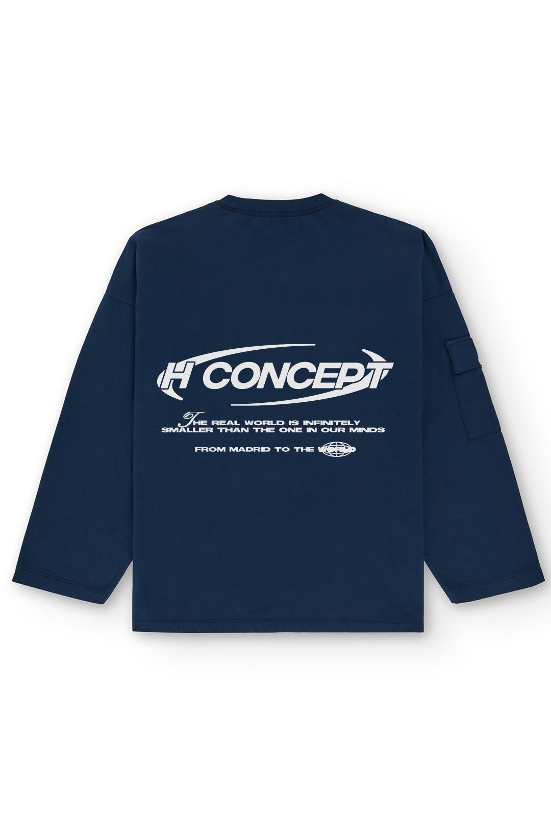 H CONCEPT NAVY CREWNECK
